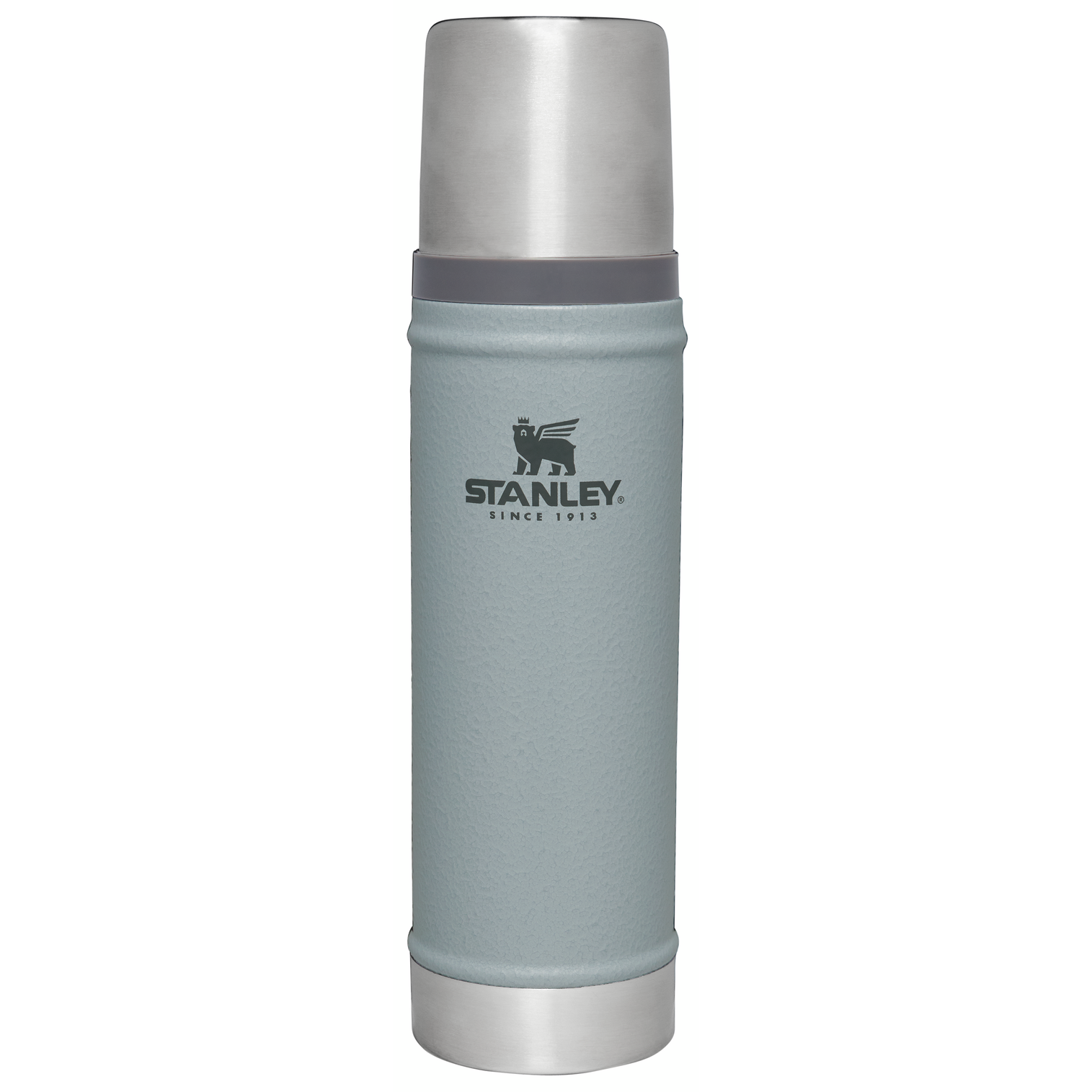 Stanley Vacuum Insulated Legendary Classic Bottle in Hamertone Silver