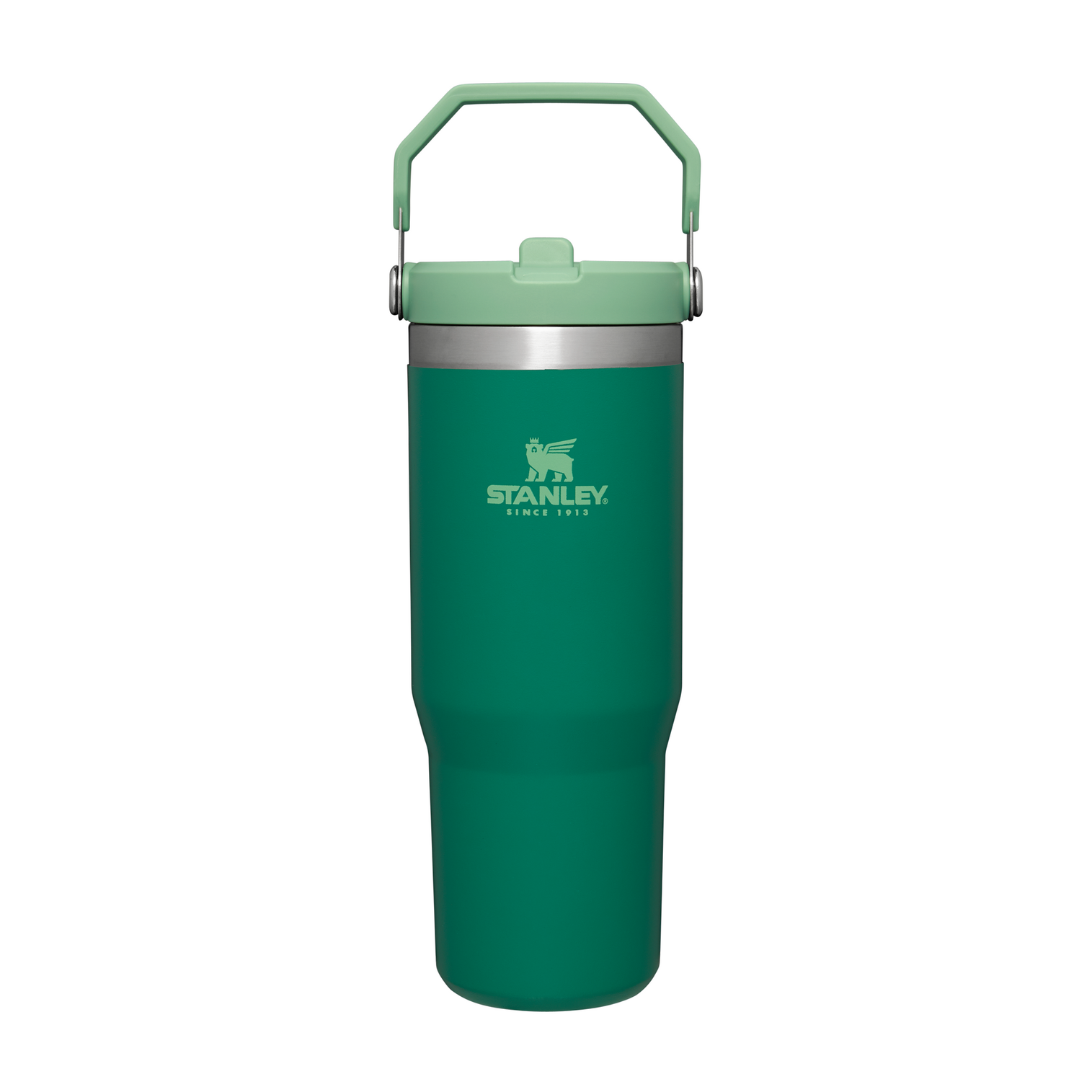 Stanley 30 OZ IceFlow Flip Straw Insulated Tumbler In Alpine Green