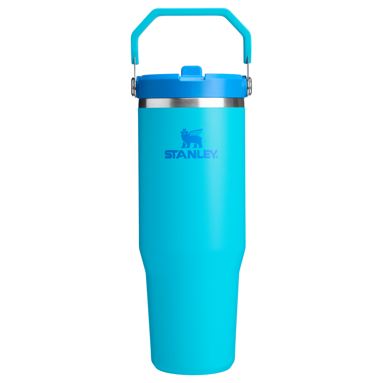 Stanley 30 OZ IceFlow Flip Straw Insulated Tumbler In Splash Blue