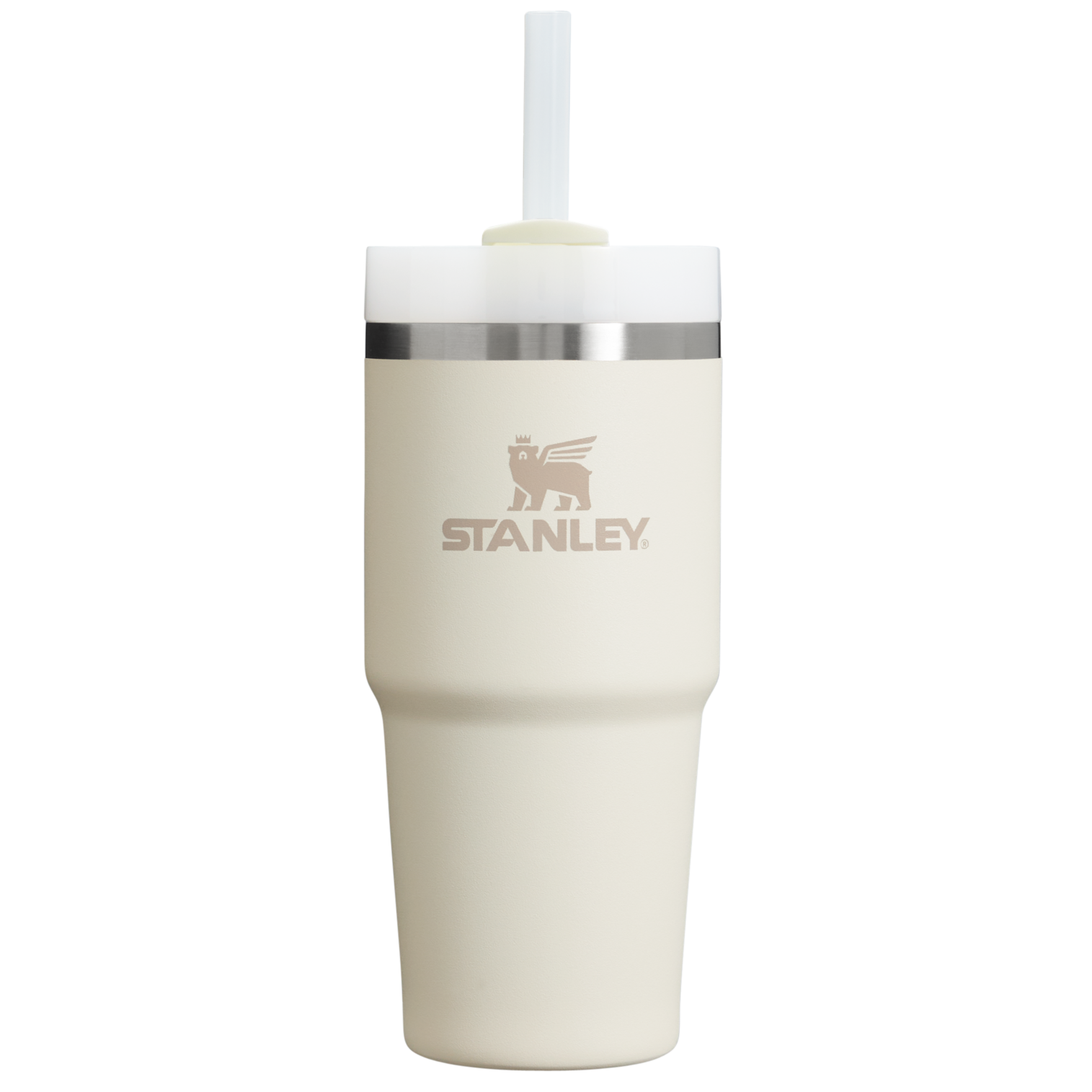 Stanley 14 OZ Quencher FlowState Stainless Steel Tumbler In Cream White