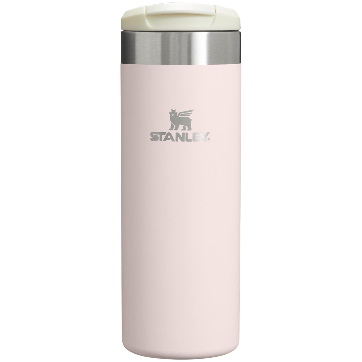 Stanley 16 OZ Transit Flip Top Stainless Steel Mug In Rose Quartz Pink