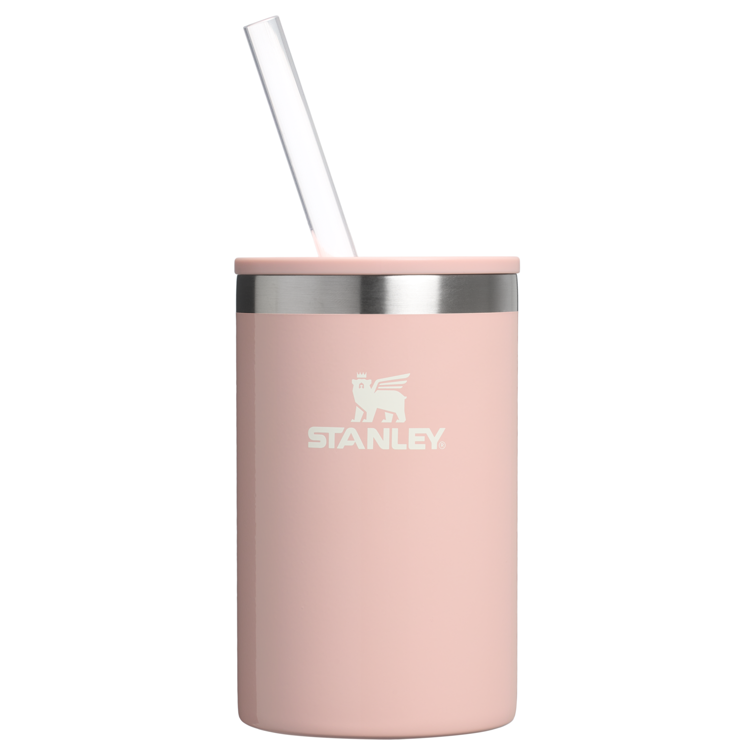 Stanley Everyday Can Cooler cup 10 oz with straw in Peach Whip Gloss
